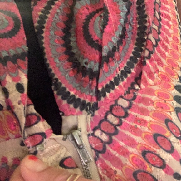 Boutique A-Line Embroidered Dress - Picture 4 of 5